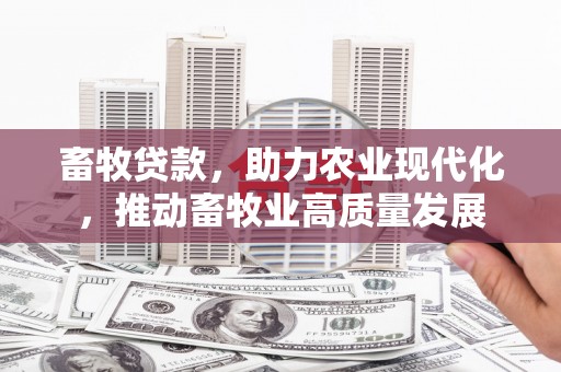 咸宁畜牧贷款，助力农业现代化，推动畜牧业高质量发展