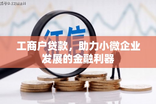 冕宁工商户贷款，助力小微企业发展的金融利器