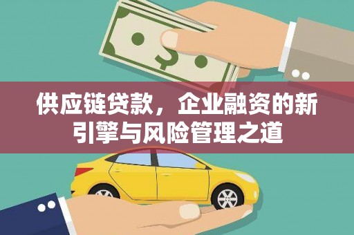 盐田供应链贷款，企业融资的新引擎与风险管理之道