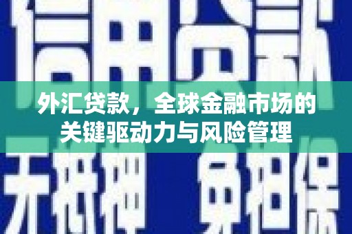 扎赉特旗外汇贷款，全球金融市场的关键驱动力与风险管理