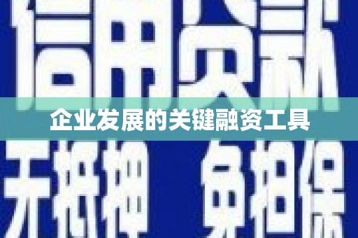镇原企业发展的关键融资工具