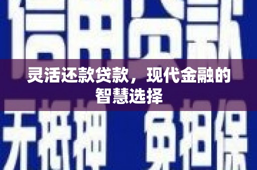 北塘灵活还款贷款，现代金融的智慧选择