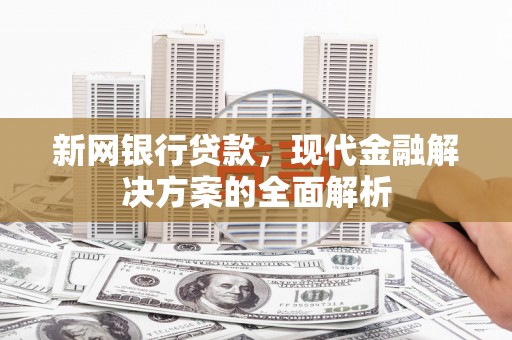 江山新网银行贷款，现代金融解决方案的全面解析