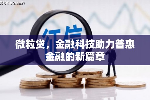 高阳微粒贷，金融科技助力普惠金融的新篇章